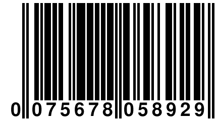 0 075678 058929