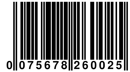 0 075678 260025