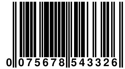 0 075678 543326