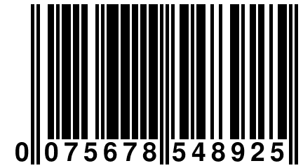 0 075678 548925