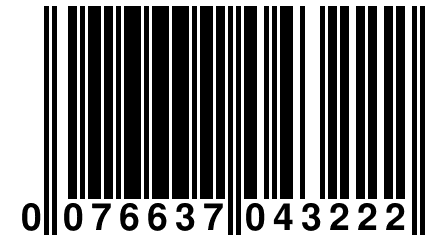 0 076637 043222