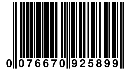 0 076670 925899