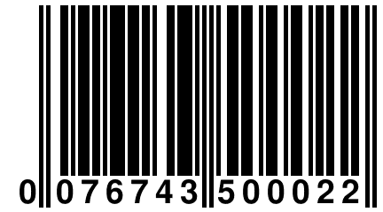 0 076743 500022