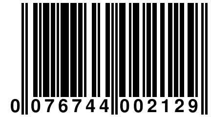 0 076744 002129