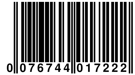 0 076744 017222