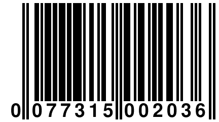 0 077315 002036