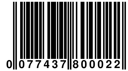 0 077437 800022