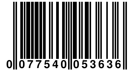 0 077540 053636