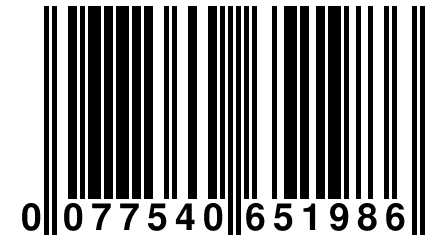 0 077540 651986