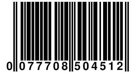 0 077708 504512