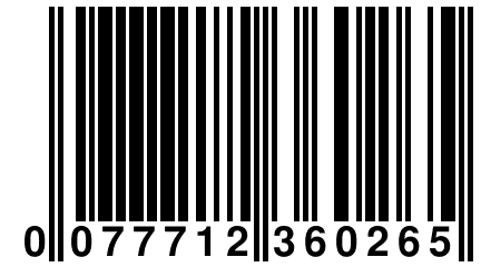 0 077712 360265