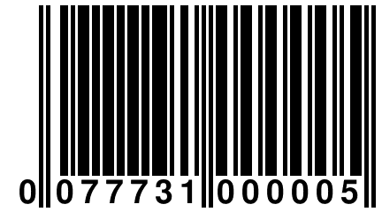 0 077731 000005