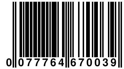 0 077764 670039