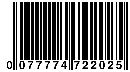 0 077774 722025