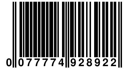 0 077774 928922