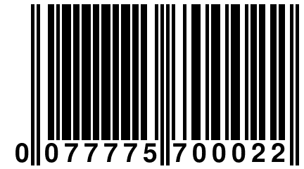 0 077775 700022