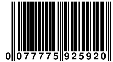 0 077775 925920