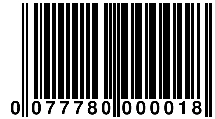 0 077780 000018