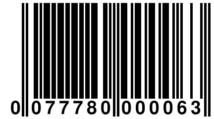 0 077780 000063