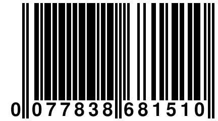 0 077838 681510