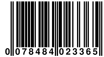 0 078484 023365