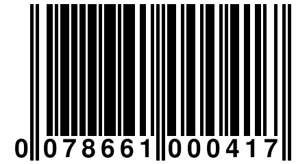 0 078661 000417