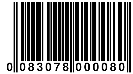 0 083078 000080