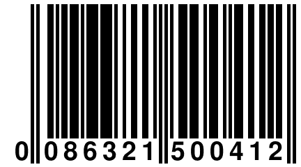 0 086321 500412