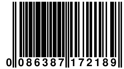 0 086387 172189