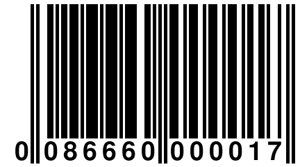 0 086660 000017