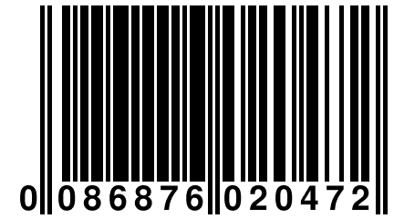 0 086876 020472