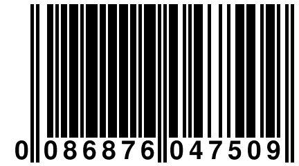 0 086876 047509