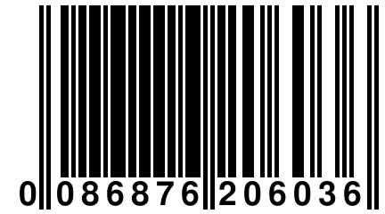 0 086876 206036