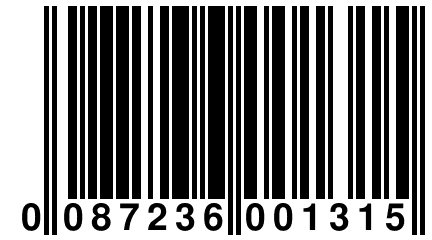 0 087236 001315