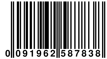 0 091962 587838