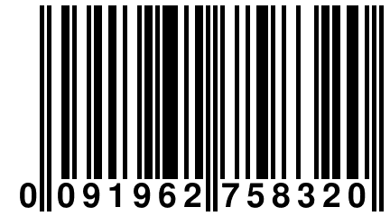 0 091962 758320