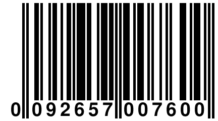 0 092657 007600