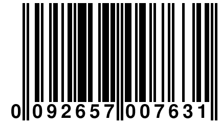 0 092657 007631