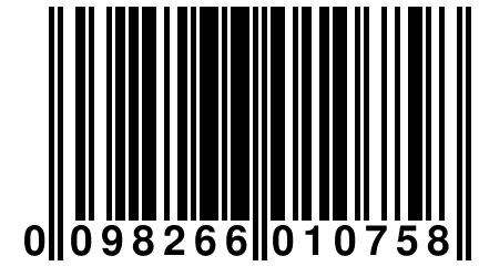 0 098266 010758