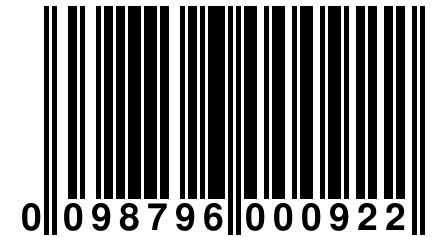 0 098796 000922