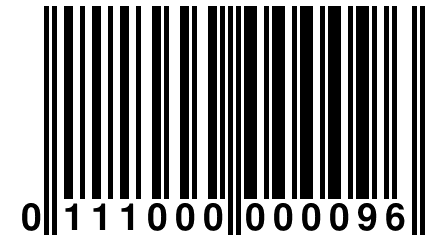 0 111000 000096