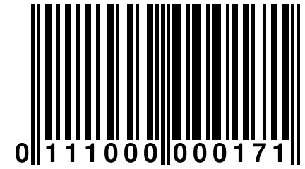 0 111000 000171