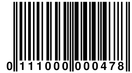 0 111000 000478