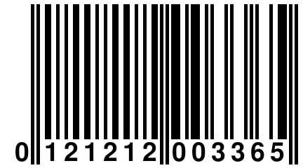 0 121212 003365