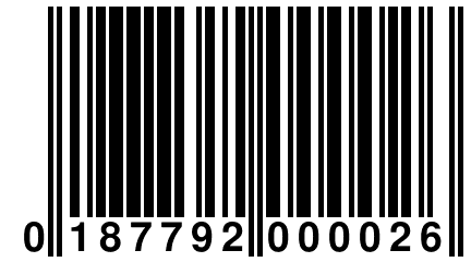 0 187792 000026