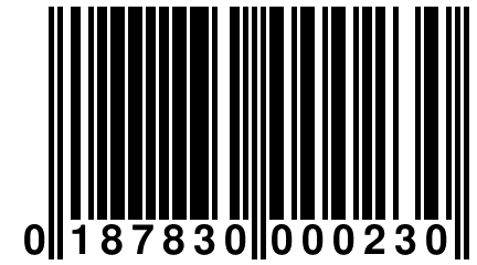 0 187830 000230