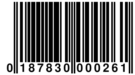 0 187830 000261