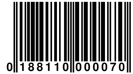 0 188110 000070