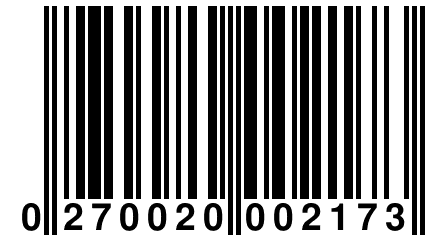 0 270020 002173