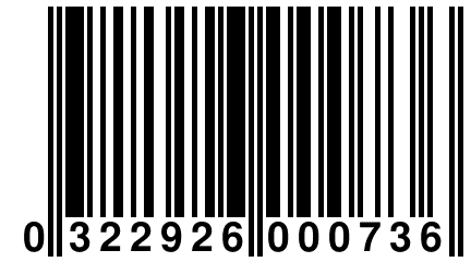 0 322926 000736